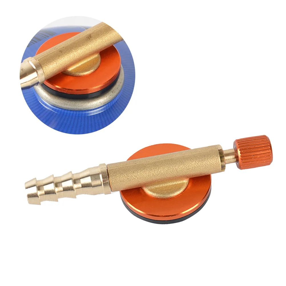 موقد صمام التحكم في الغاز آمن أحمر اسطوانة مسطحة التحكم في الغاز آمن للتخييم التنزه في الهواء الطلق موصل الطبخ محول