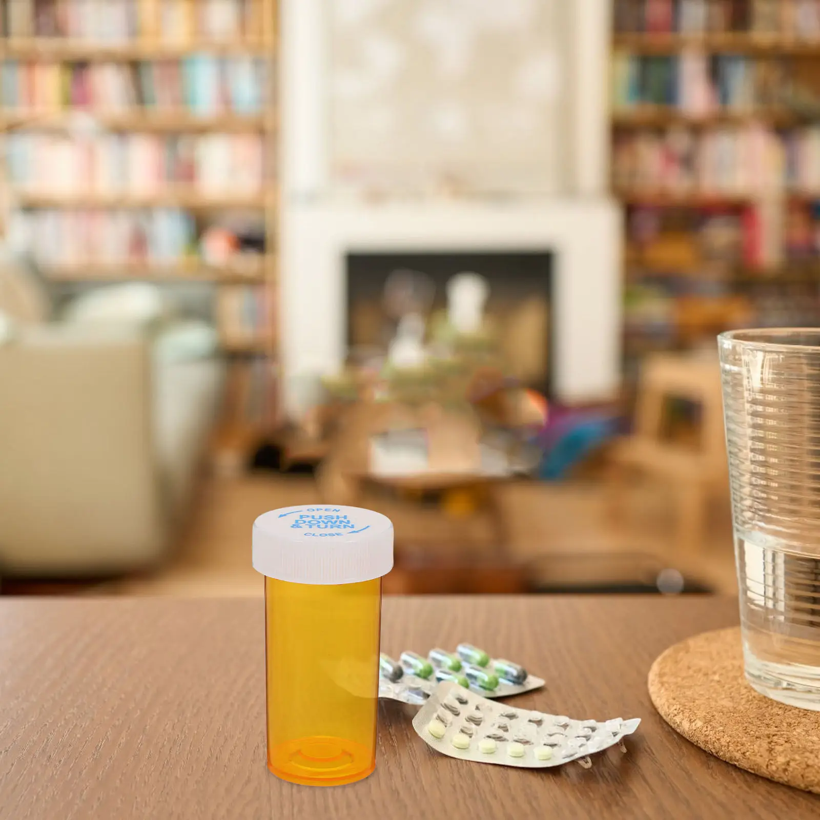 25Pcs Health Supplement Packaging Bottles Sturdy Empty Medicine Holder Portable Travel Bottle Moisture Proof Child Safe