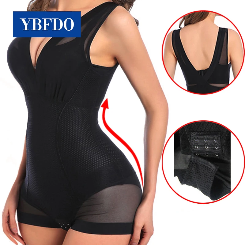 YBFDO Women slimming belt tummy shaper corrective underwear waist trainer binders body shapers shapewear Bodysuits Jumpsuit