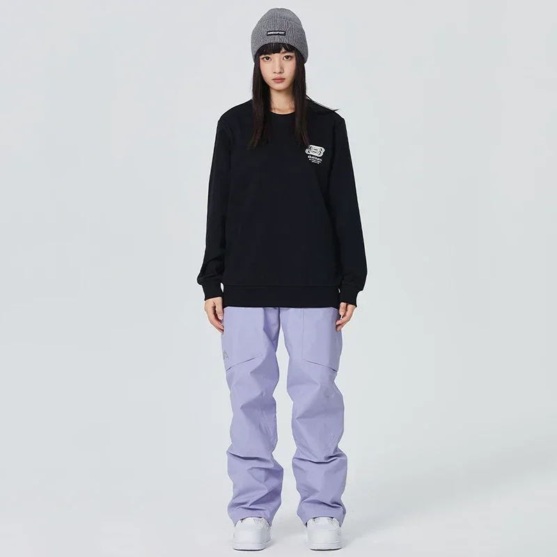 سراويل تزلج مقاومة للماء للرجال والنساء ، سراويل رياضية مقاومة للرياح على الجليد ، وزرة دافئة فضفاضة للرجال ، سراويل تزلج ، حقول ثلج ، برو ، جديد ، شتاء ،