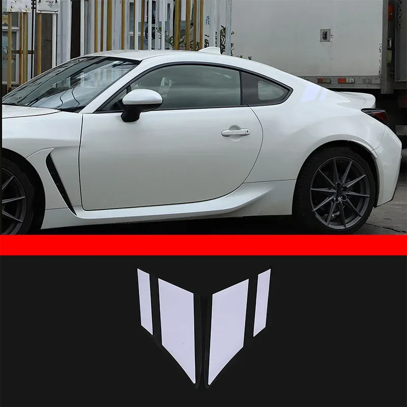 

For Subaru BRZ Toyota 86 2022-2023 White C-Pillar Racing Stripes Decal Sticker Vinyls Exterior Accessories