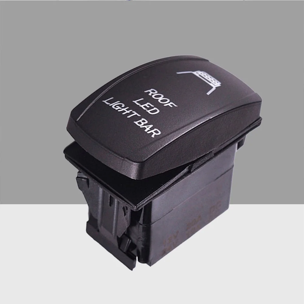 

5pin Car Boat Toggle Rocker Switch Black 12V 24V Roof LED Light Bar Fog Lamp Universal Voltage Safety Protection Multiple Use