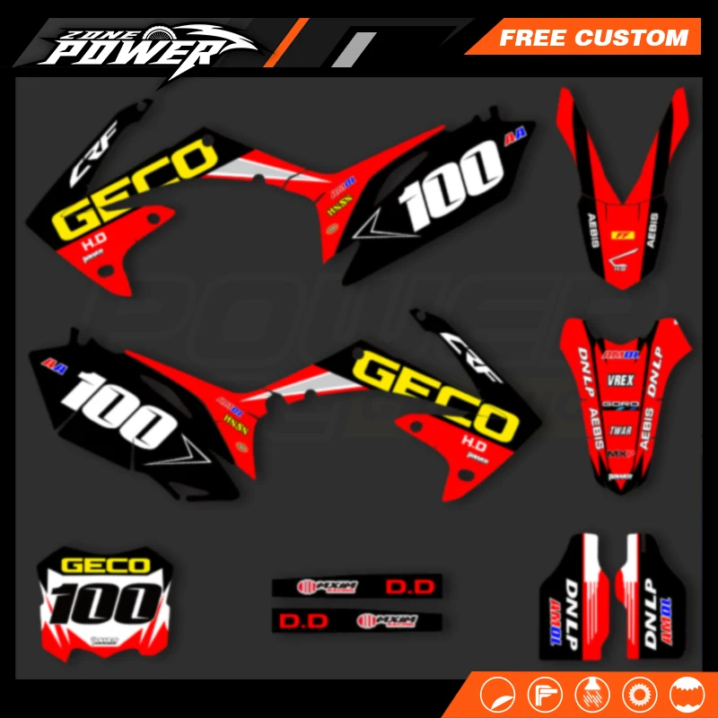 Powerzone Motorcycle Graphic Decal Stickers Kits For Honda CRF450 CRF450R 2009-2011 2012 CRF250 CRF250R 2010 2011 2012 2013 110