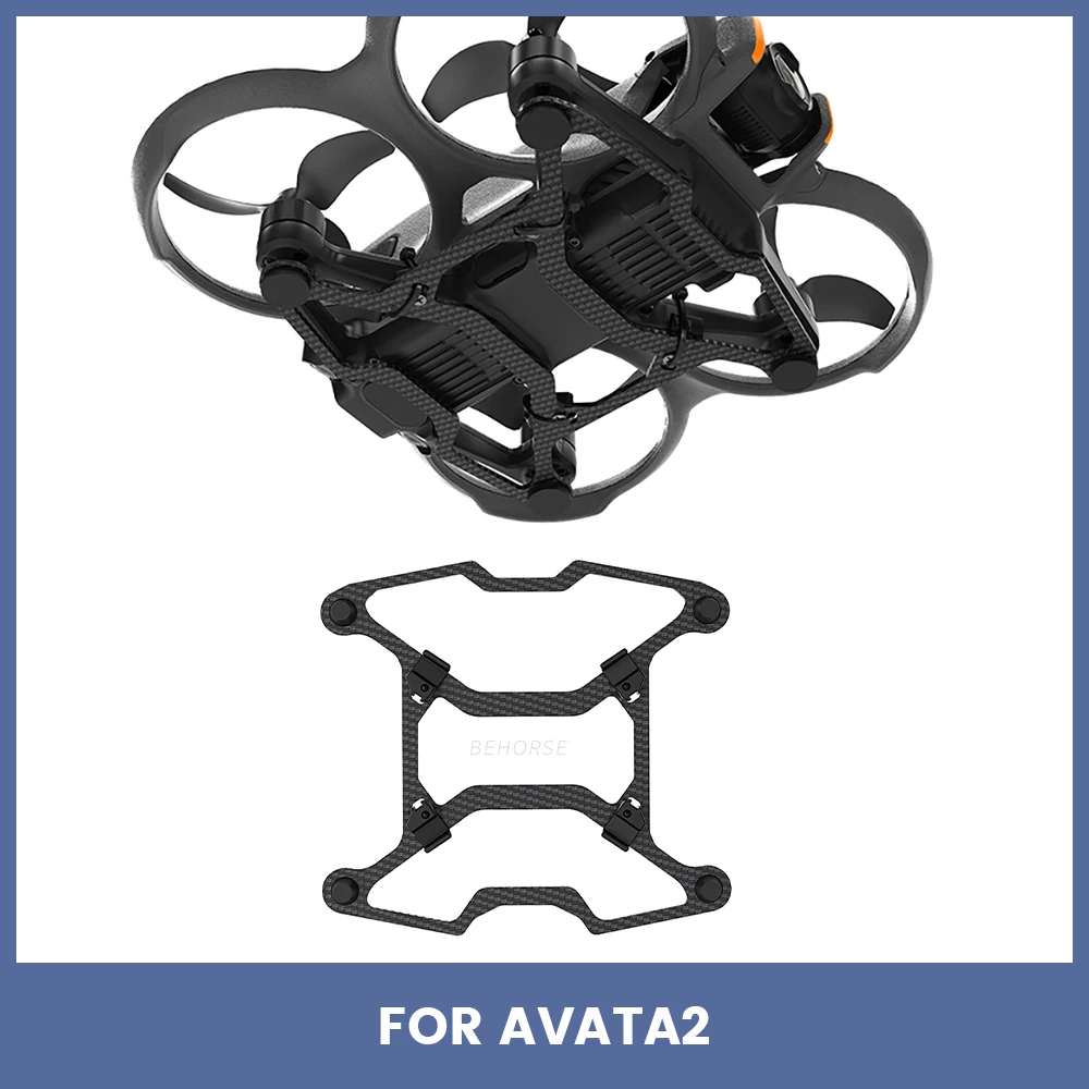 Dji avata 2用カーボンファイバーアーマー,落下防止保護付きドローン保護アクセサリー