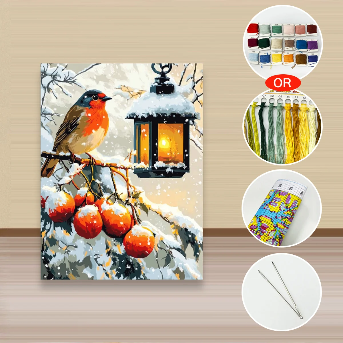 1 Stück 30x40 cm/11,8x15,7 Zoll, 11CT/14CT Kreuzstich-Set, DIY Valentinstagsgeschenk, Stickerei-Set für Festivals und den Alltag. – Detail 4