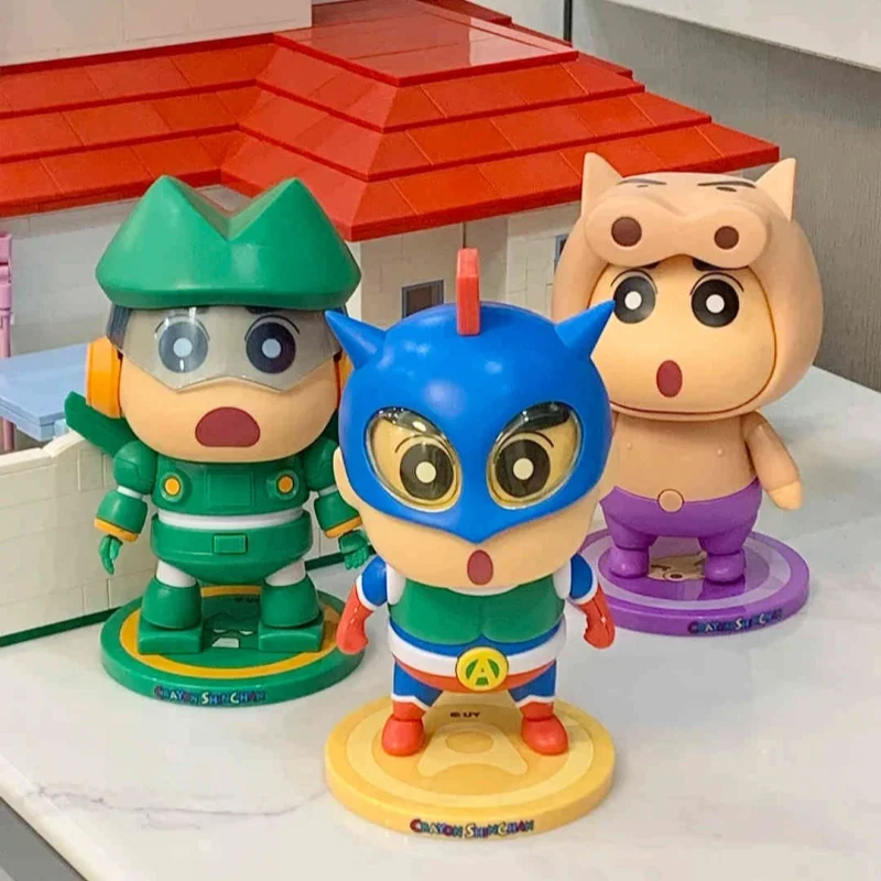 

Crayon Shinchan Kantamu Robo Assemble Toy Action Figure Sound Producing Trendy Toy Superhero Gift Cartoon Collectible Figures