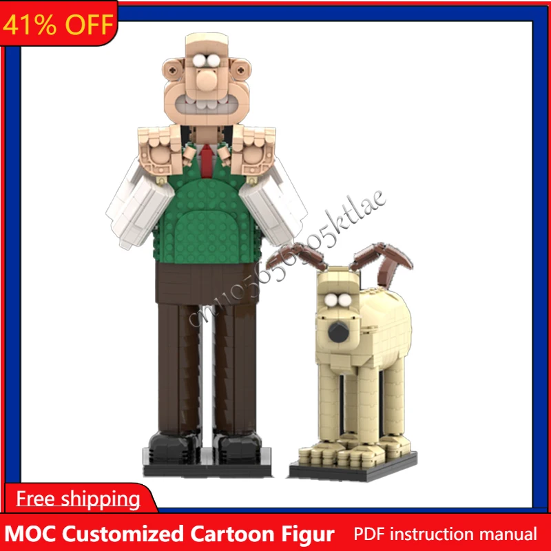 1120 pièces MOC personnaliser célèbre Wallace modèle à tête de brique Puzzle personnalisé Architecture éducation éducation ensemble d'assemblage jouets cadeaux