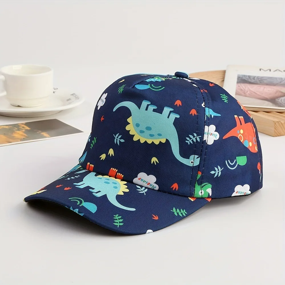 Dacron Dinosaur Children's Baseball Hat Printing Breathable Boys and Girls' Outdoor Sunshade Hats Sunscreen
