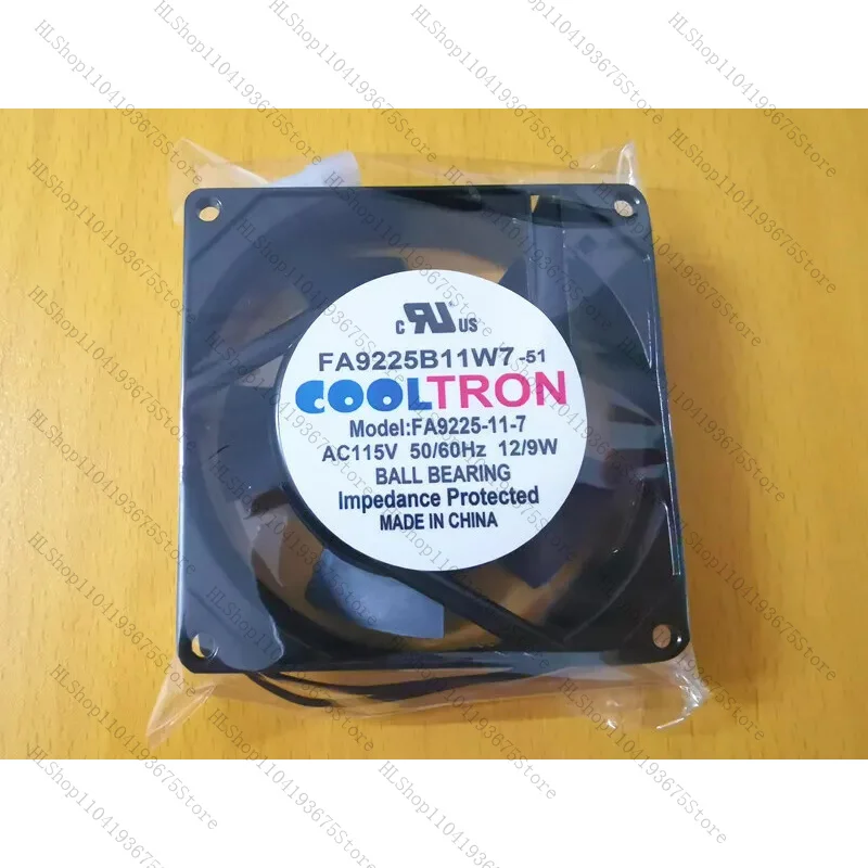 

for COOLTRON FA9225B11W7-51 9225 AC115V 50/60Hz 12/19W cooling fan