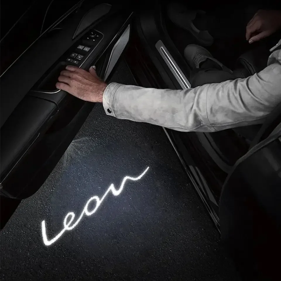 2PCS LED Door Logo Light Laser Shadow Projector Light Car Door Welcome Lamp For SEAT Cupra Ibiza Leon Ateca Arona Accessories view 2