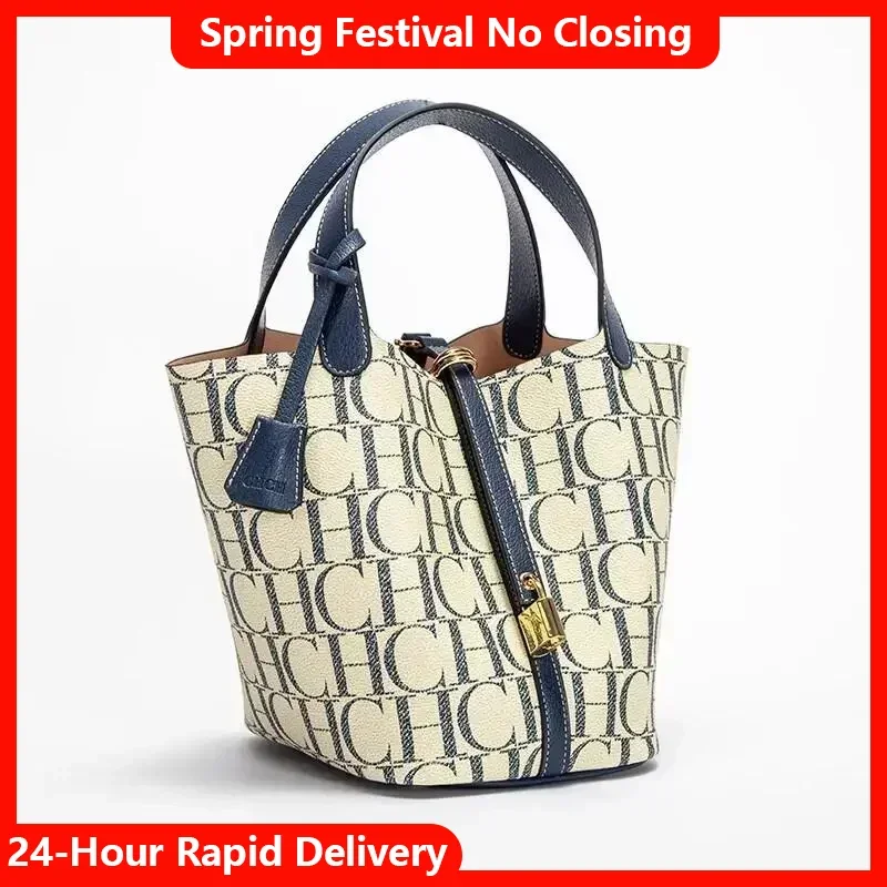 

Женская сумка через плечо CH Luxury Brand, большая вместительная сумка для поездок и путешествий, модная женская сумка из ПВХ и жаккардовой ткани