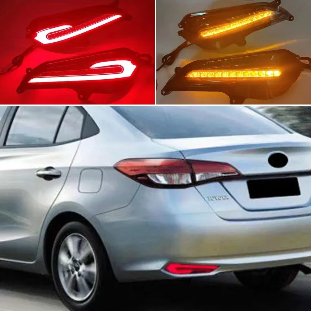 

Rear Bumper Lights Assembly With Turn signal Reverse Light Brake Light Fit For Toyota Yaris Vios Ativ 2017-2022