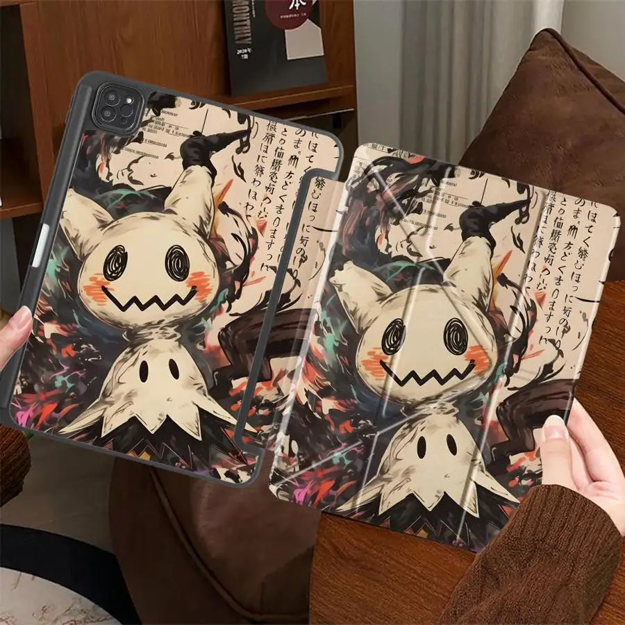 Mimikyu Pokemon Tablet Case For iPad Mini 6 7 Pro 2025 Air 4 5 M3 M2 1 2 M4 11inch Pro 11th 10th 9th 8th 7th 12.9inch Holder