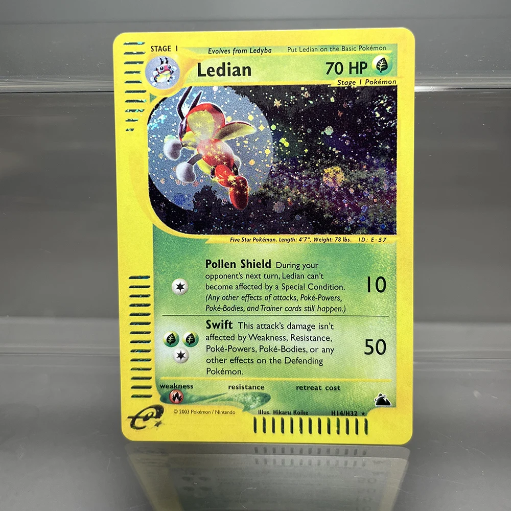 PKM-Karten Tyranitar Gengar Nidoking Einzelfolienkarten Aquapolis Espeon Hypno Classic Game Collection Cards PTCG Proxy Cards