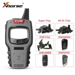 Programador de llave remota de coche Xhorse, función gratuita de 96 bits y 48 clones con Super Chip 4D 4C/ID48 Chip VVDI, Mini herramienta clave de programación KD