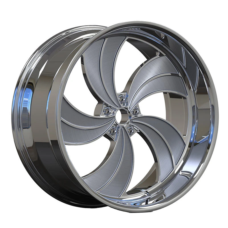 Custom Forged Car Rims 15-24 Inch Deep Dish Chrome Lip Brushed Aluminum Alloy Wheels ET Custom 5/6 Lug Chevrolet
