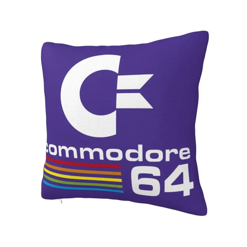 Commodore 64 Modern Pillow Cover Home Decorative C64 Amiga Computer Chair Cushion