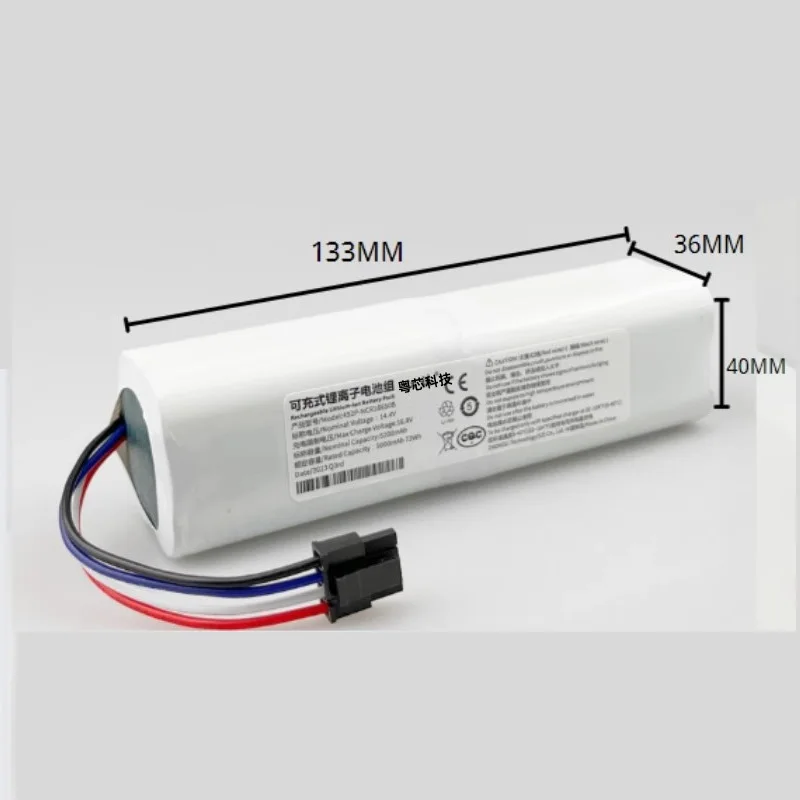 5200mAh for Xiaomi X10+ PLUS B101CN B105CN OMNI 1S Universal Sweeping Robot Battery Parts
