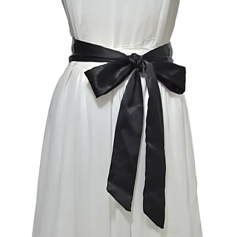 Light satin belt Dresses up for wedding can ware as scarf and hairband