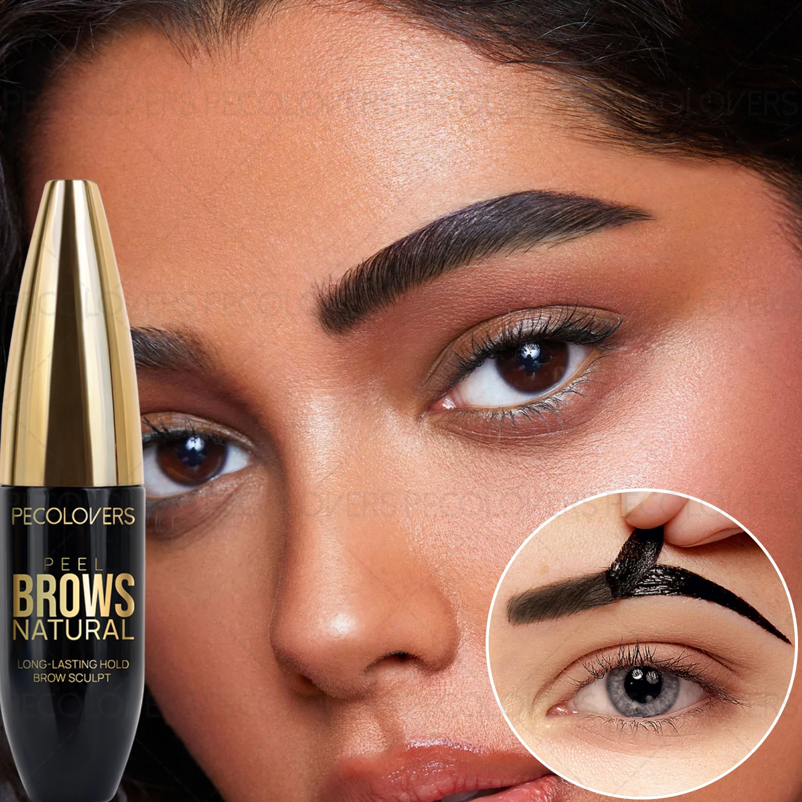 1PC Waterproof Semi-permanent Eyebrow Dye Gel-Applied Eyebrow Color, Easy To Remove Makeup, Gentle Texture, Quick Film Formation