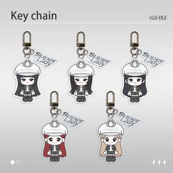 KPOP (G)I-DLE Super Lady Transparent Acrylic Keychain YUQI SoYeon MiYeon Bag Pendant MINNIE ShuHua Decoration Fans Collect Gift