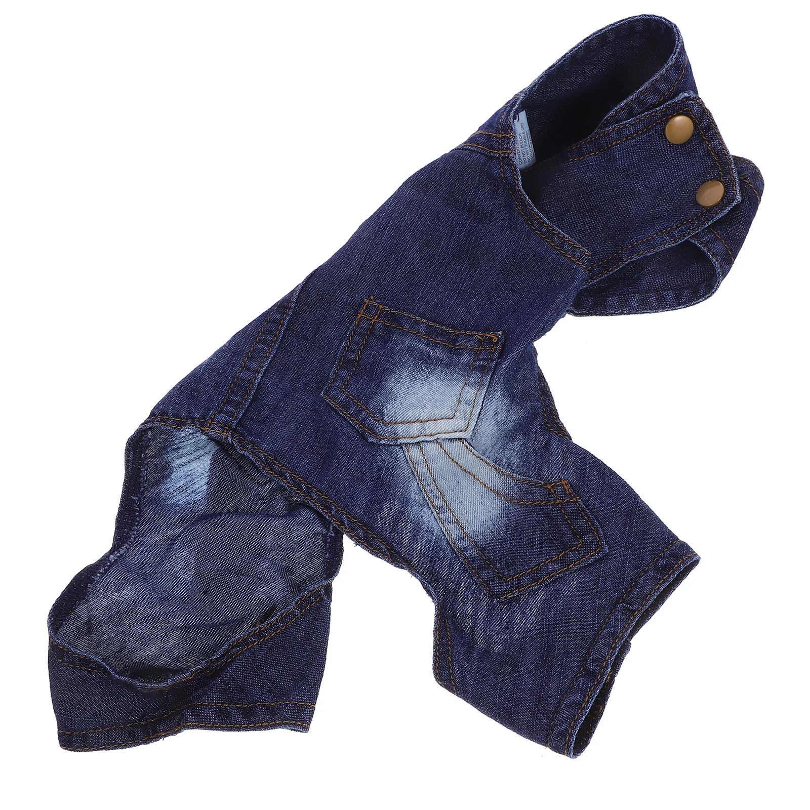 

Dog Suspenders Trousers Denim Pet Pants For Small Dogs Puppies Outdoor Walking Jogging Photo Session Button Closure Pet