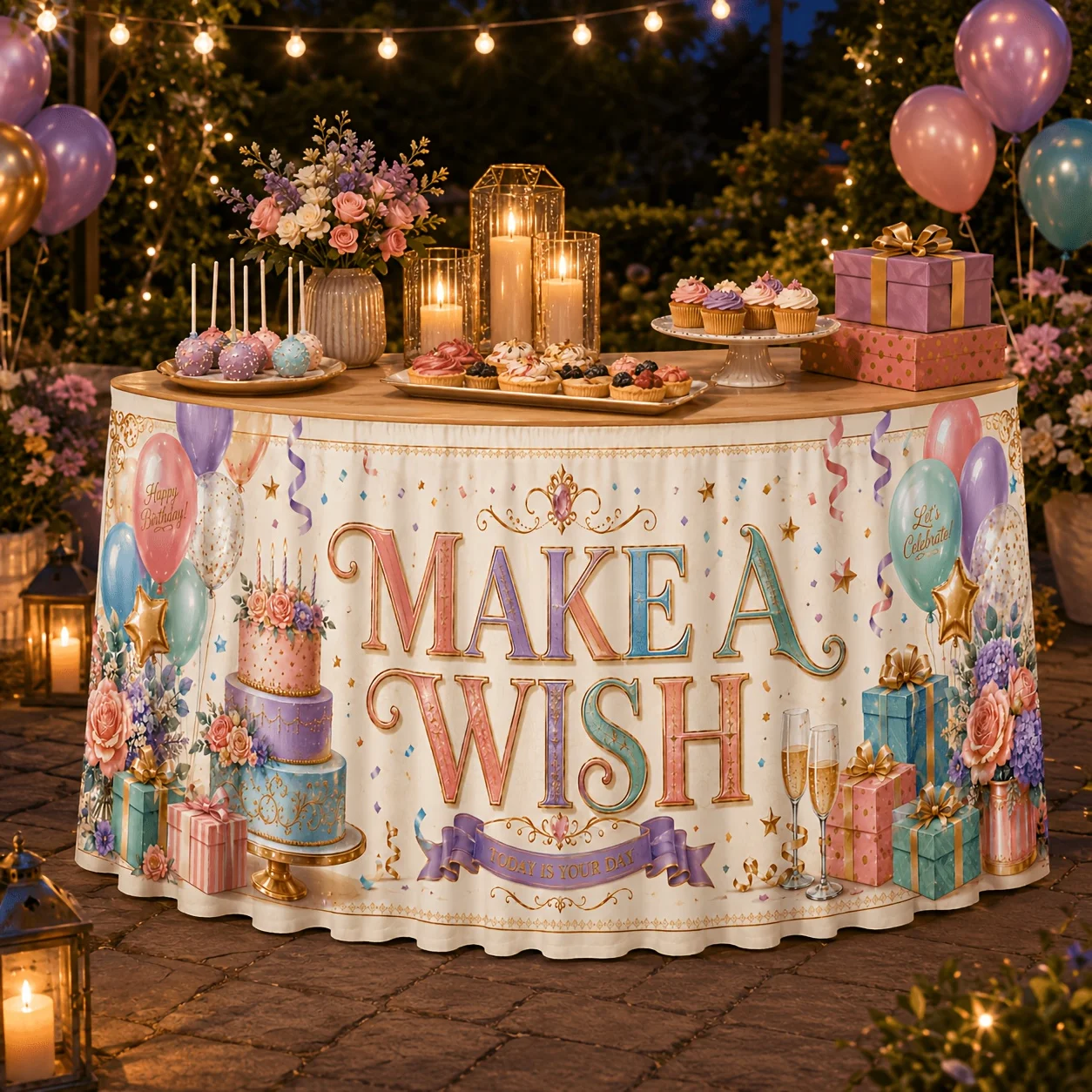 Tablecloth Table Skirt 1 Pack 