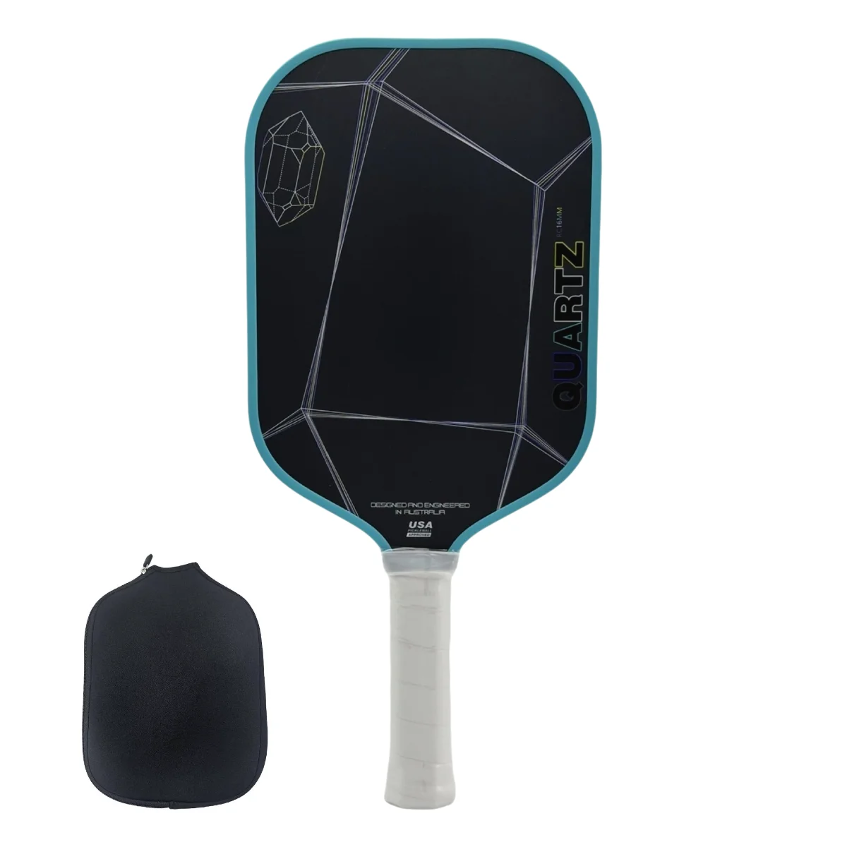 

SONGYI Pickleball Rackets Carbon Fiber 16mm Honeycomb Core Black Diamond Pickleball Paddle Non-Slip Grip Reduces Arm Fatigue
