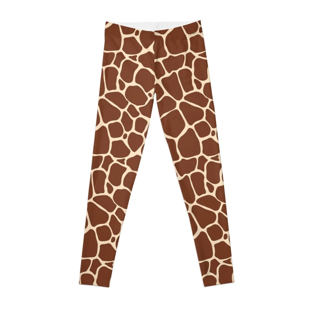 Giraffe Spots Animal Print Leggings leggins push up woman Golf wear Women's pants Womens Leggings