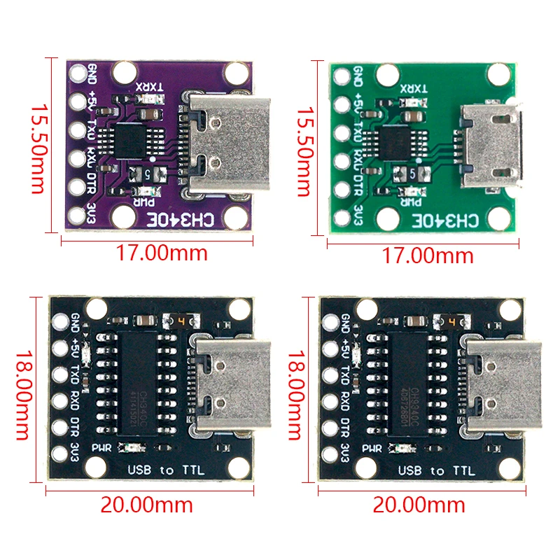 CH340N /CH9340C USB 2.0 To TTL Module Alternative CP2104 CP2102 PL-2303HX HT42B534 FT232RL CH340E Supprt linux/mac/windows OTG