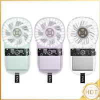 Handheld Mini Fan Adjustable Speed Pocket Air Cooler Fan 1200mAh Electric Personal Fan for Outdoor Travel Camping