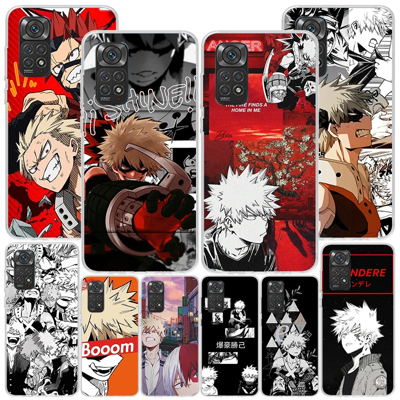 My Hero Bakugou Katsuki Phone Case For Xiaomi Redmi Note 13 12S 12 11 11S 11E 10 Pro Plus 10S 11T 9 9S 8 8T 7 5G Personalized Co