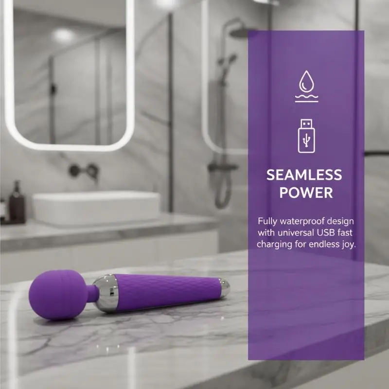 @% Wireless Triple Stimulation Massager – for G-Spot, Clitoral & External Wellness, Medical Silicone, Multi-Speed Remote Control view 3