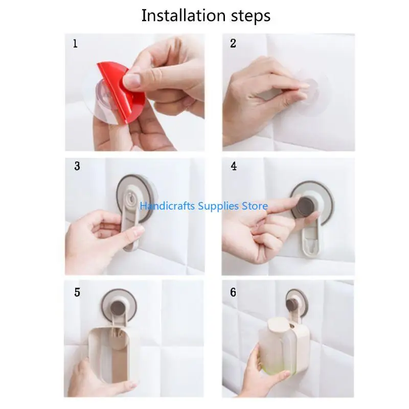 

R1WA Automatic Soap Dispenser Wall Mounted Liquid Container Plastic Storgae Bottle Wi