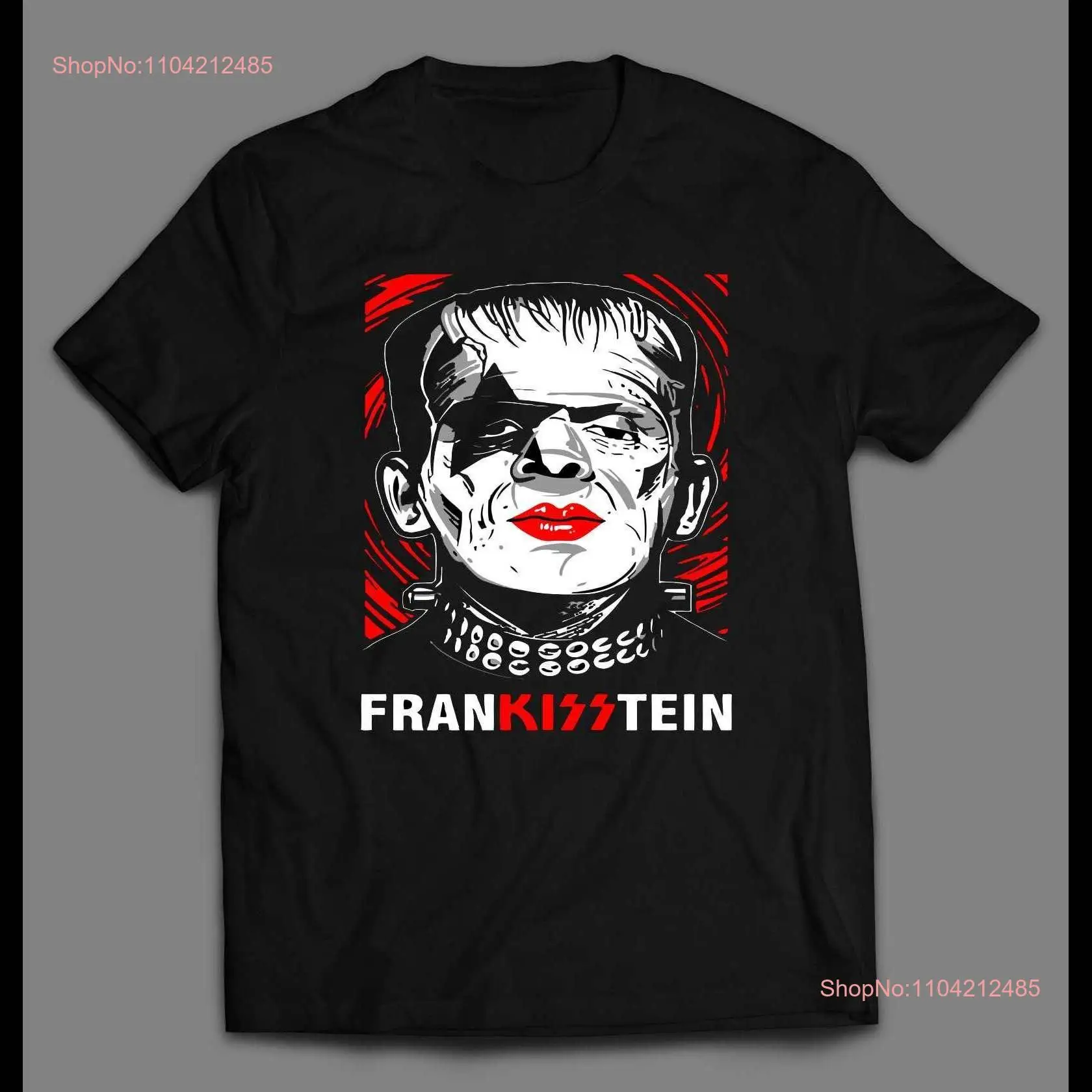 Frankenstein Heavy Metal Mashup T Shirt Halloween s Spooky Season Horror Movie Party long or short sleeves