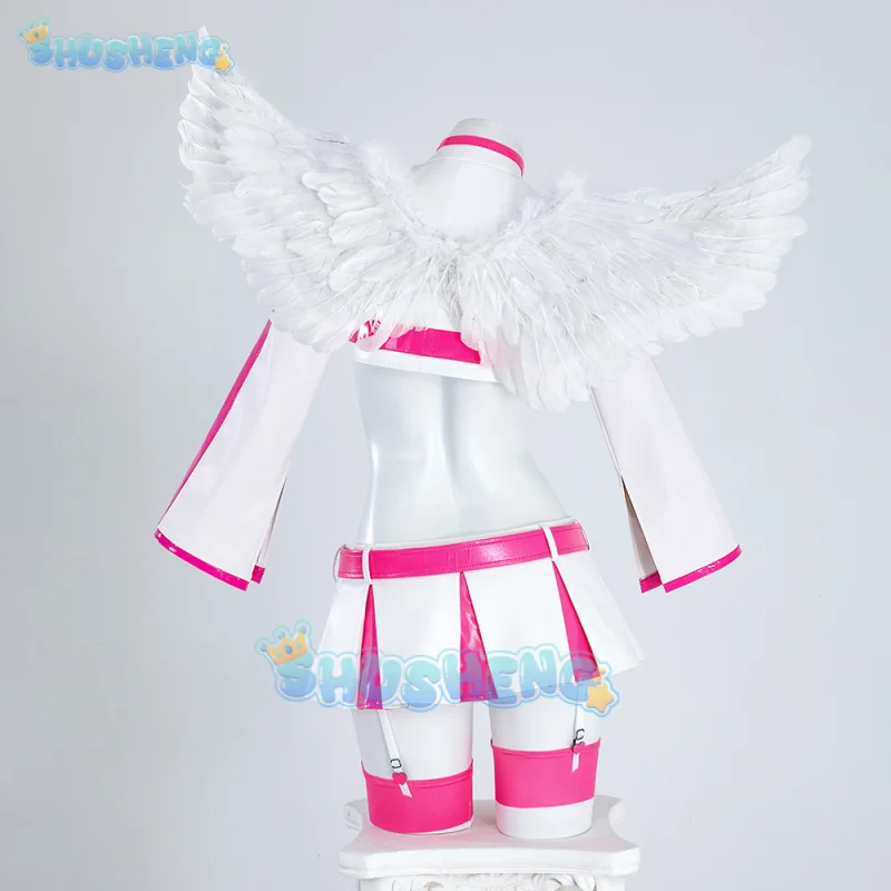 CAN ysa Amano Liliel Cosplay Costume pour femme, perruque, jupe, Anime, Dimenmail.com, uniforme de séduction, ailes, vêtements de sauna, fête d'Halloween, 2.5