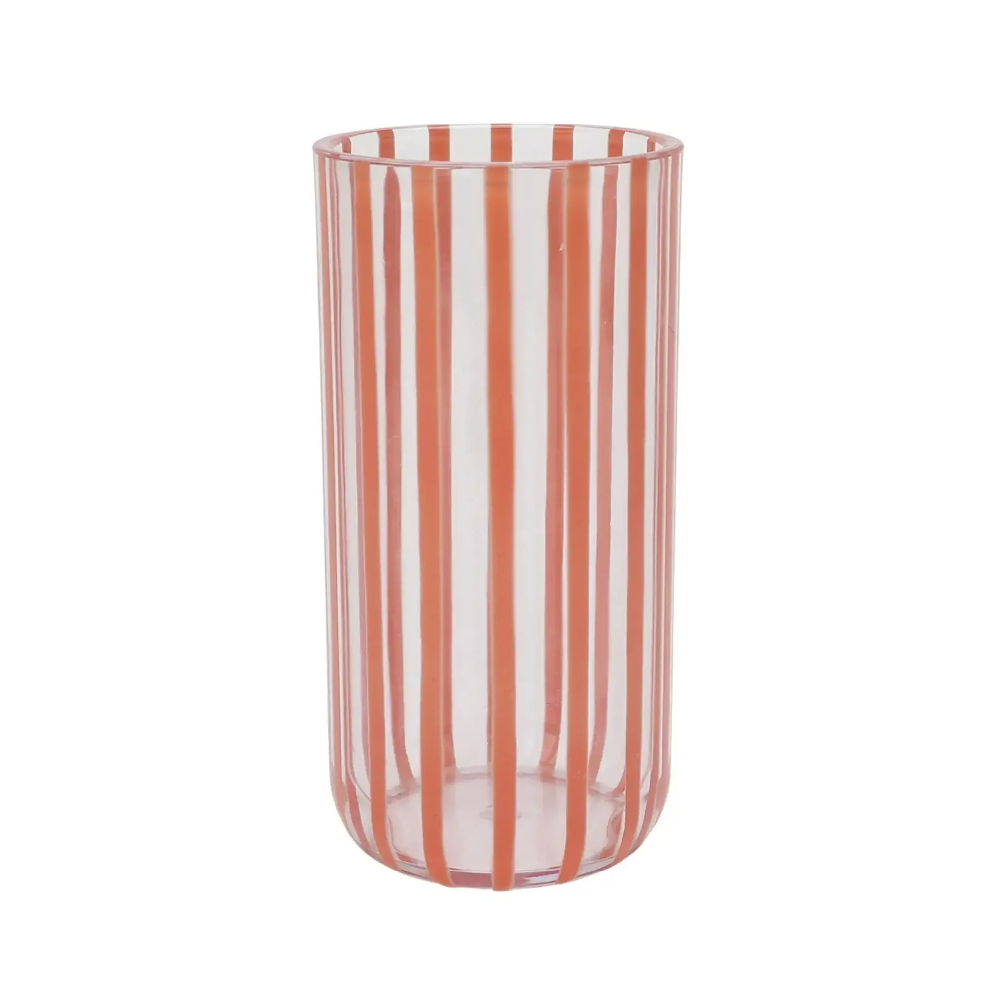 

18-Ounce Tall Acrylic Stripe Line Tumbler, Orange