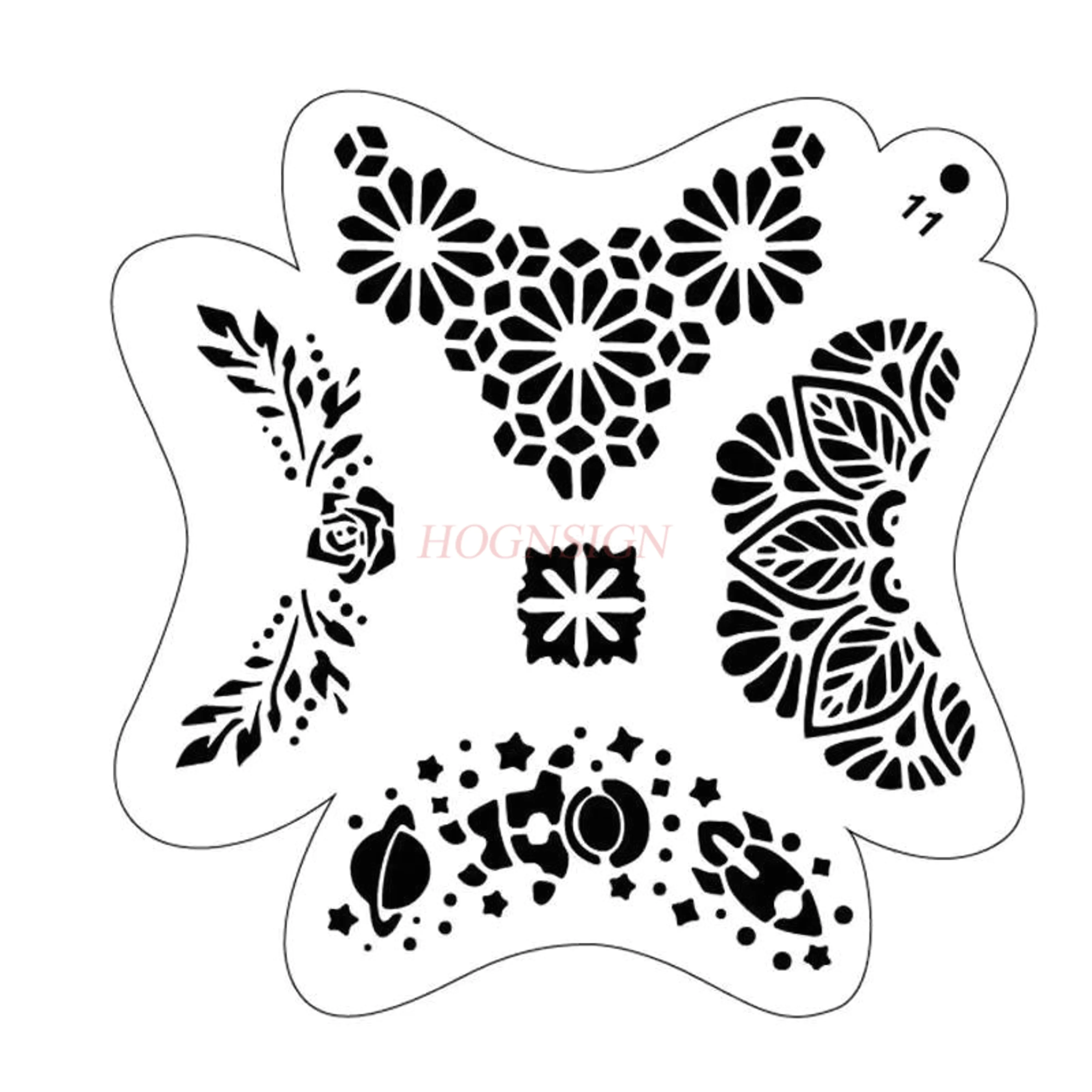 1set Facial painting rubbings,hollow templates, washable, children's facial painting molds, practice templates,