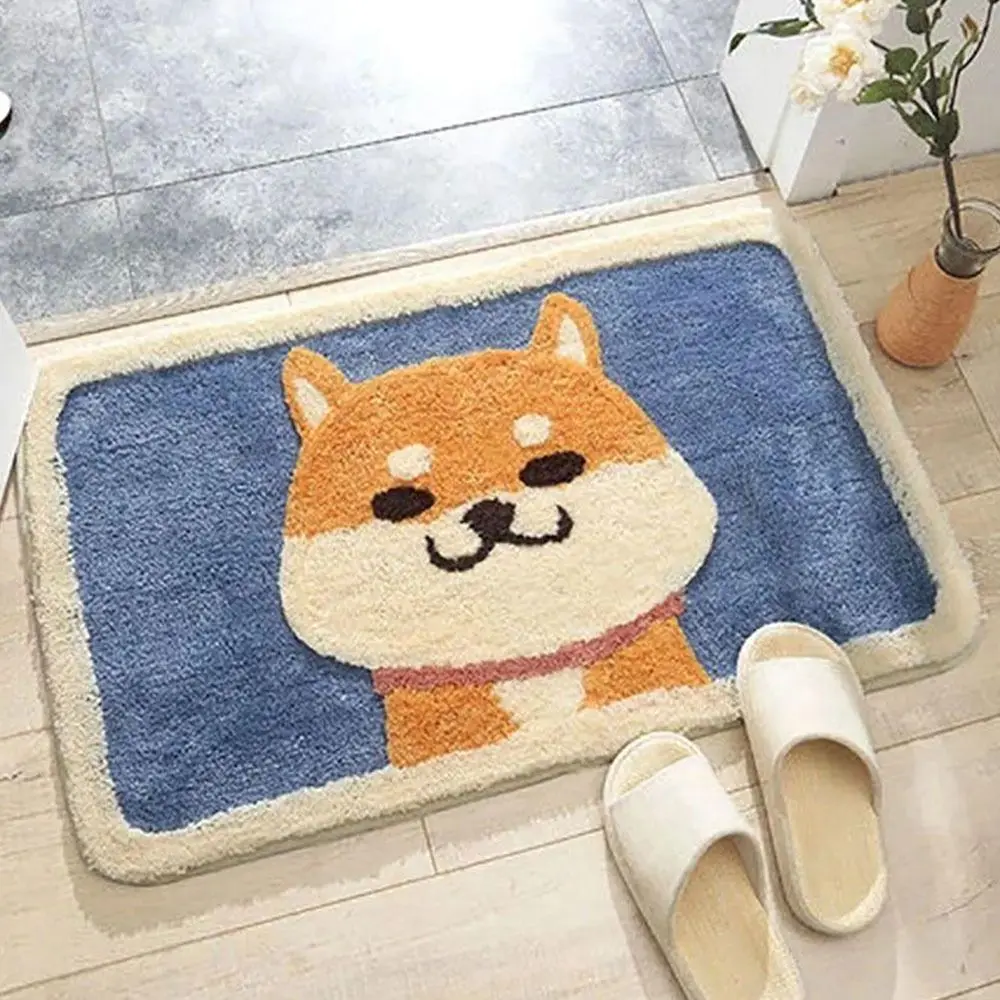

Soft Material Cartoon Floor Mat Surface Absorbent Design Bathroom Mat Wear-resistant Non-Slip Backing Absorbent Mat