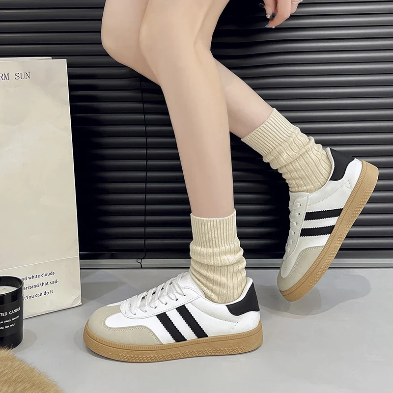 Sneakers Women Shoe Spring/Autumn Trend Casual Flats Fashion Sneakers Female New Fashion Comfort White Vulcanized Platform Shoes