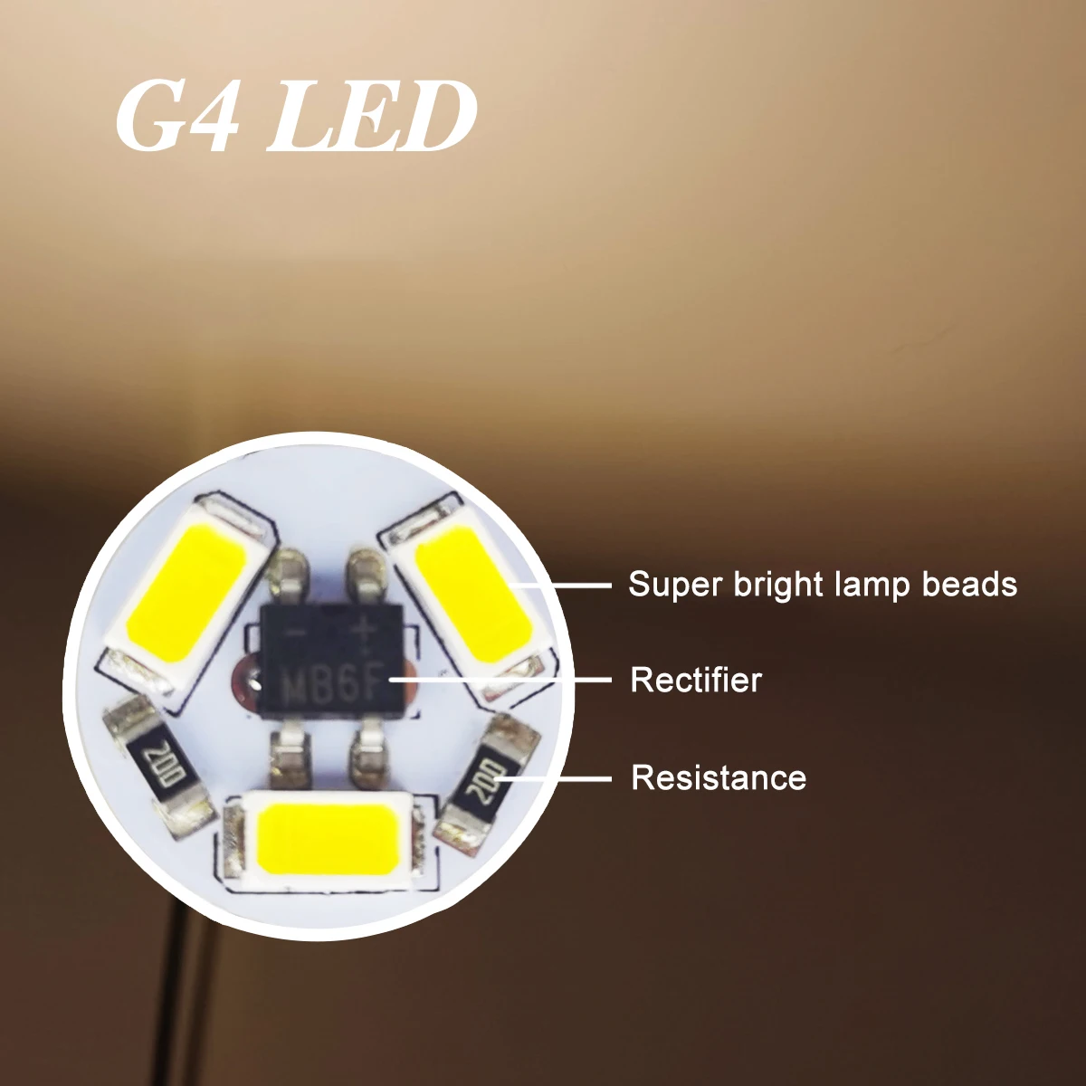 Round 12V G4 LED 0.6W 3LEDS SMD5730 PCB Range Hood LED Bulb Wihte Warm White Crystal Light Chandelier Lighting Bulbs