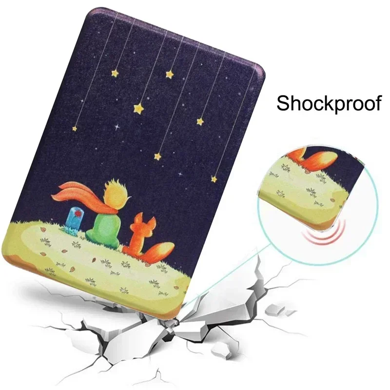 Leather Case for Kindle 11th Generation 2022 6 Inch C2V2L3 + Screen Protector Hand Strap Funda Ebook Auto Wake Sleep Smart Cover