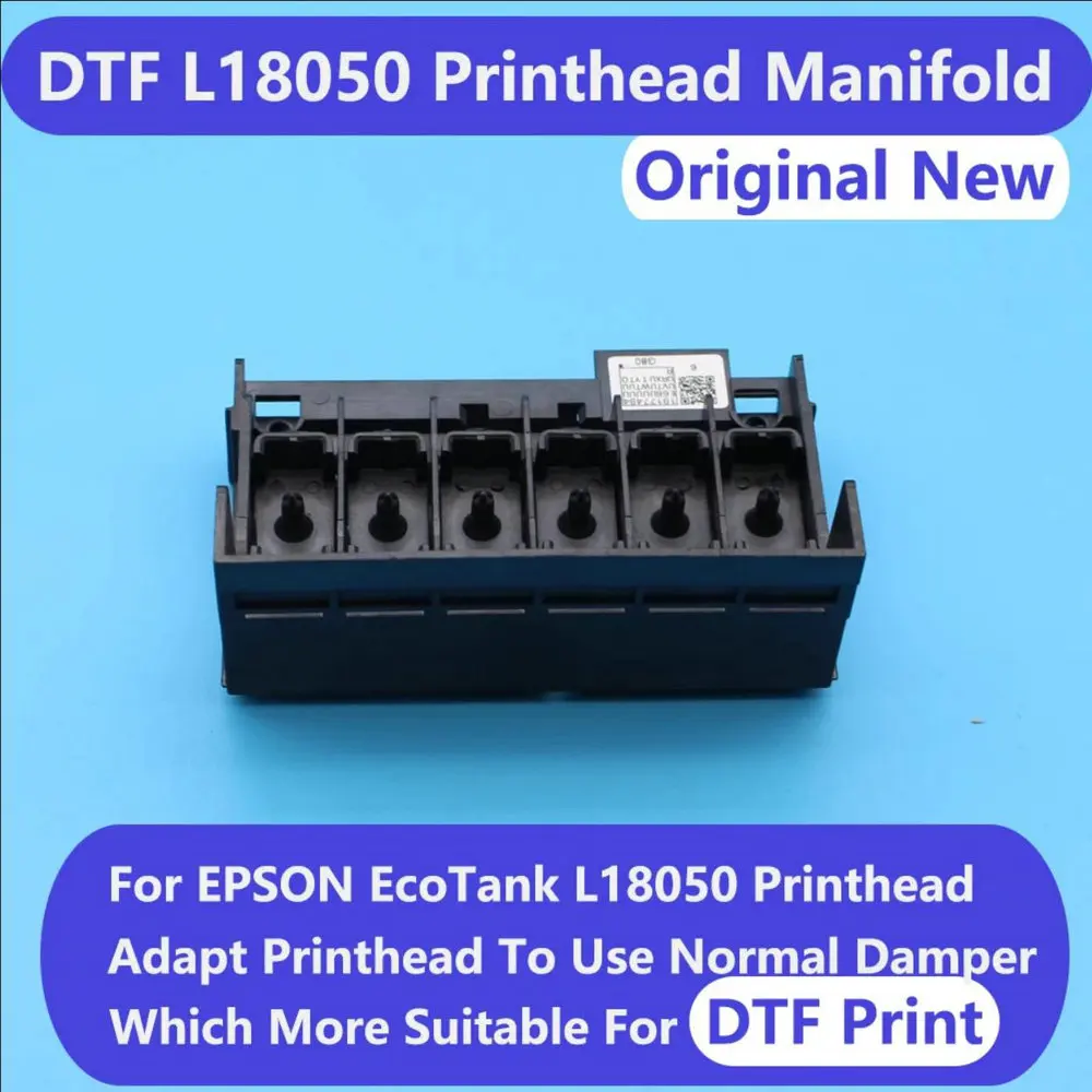 Epson L18050 baskı kafası için baskı kafası manifoldu dönüştürücü kiti kullanımı DTF mürekkep damperi L18050 XP600 DTF yazıcı dönüştürmek değiştirmek