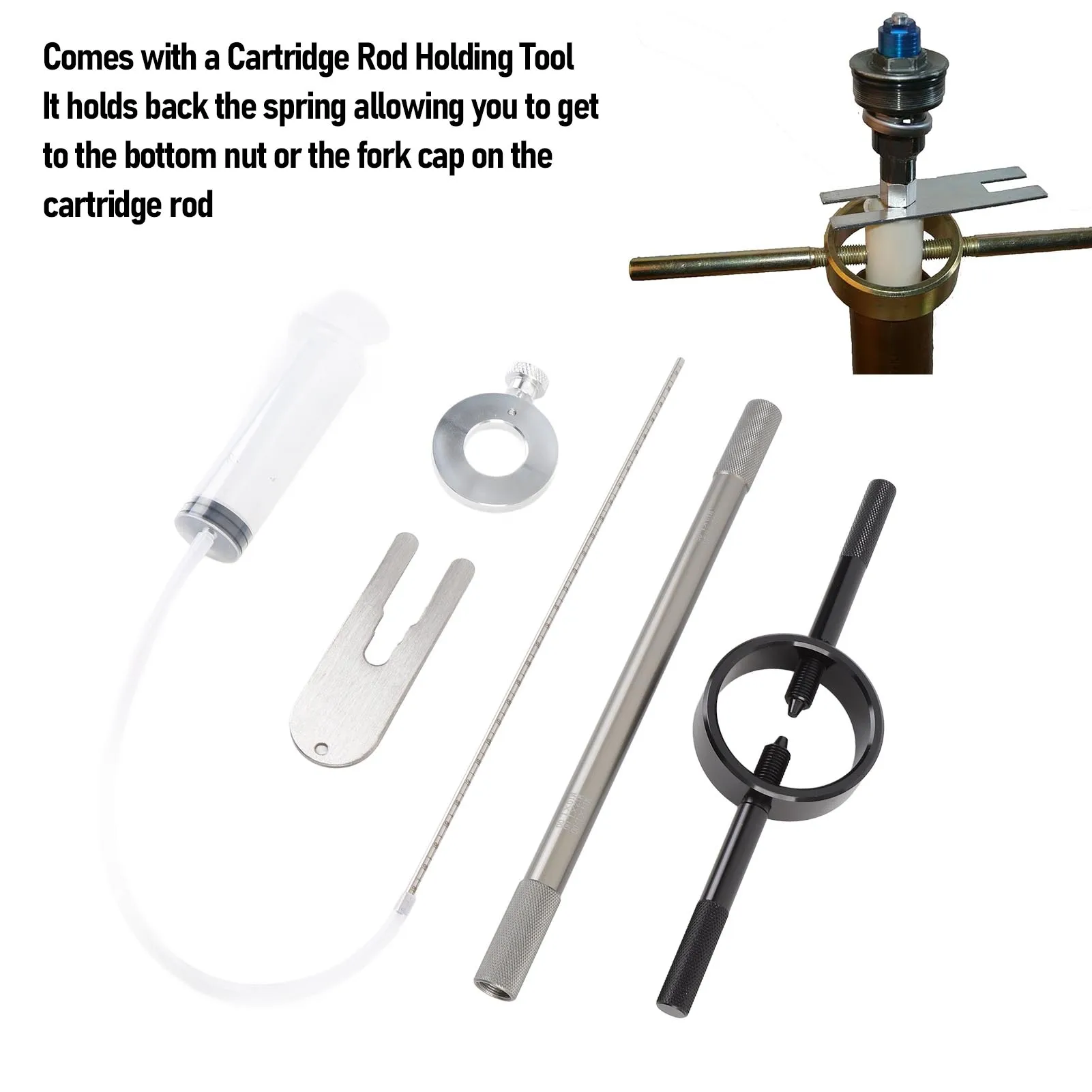 Fork Service Tool Kit Fork Maintenance Tool Set Metal for Most Regular Cartridge and Inverted Forks
