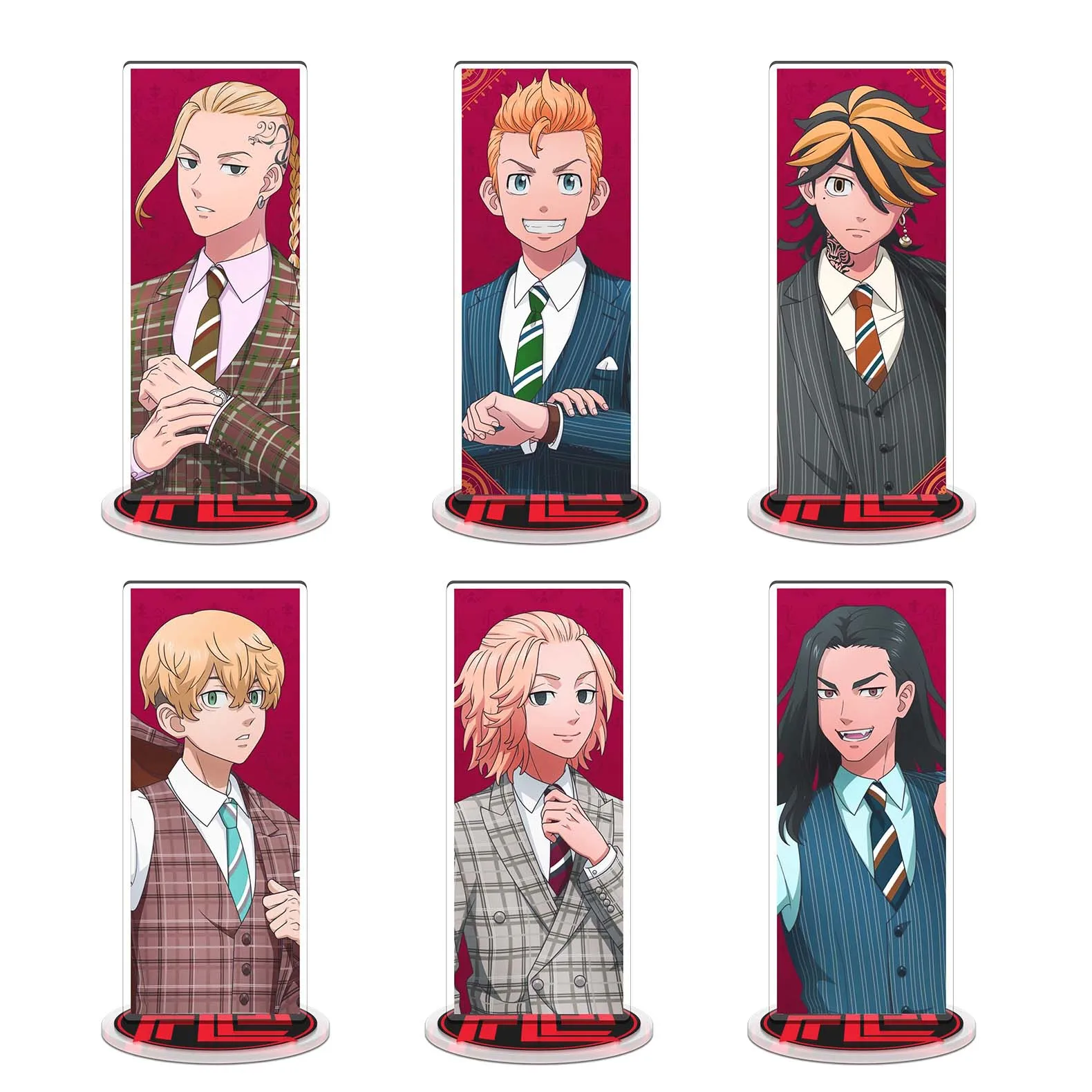 Anime Tokyo Revengers Figure Cosplay Acrylic 15cm Stand Ran Rindo Haitani Original Doujin Model Plate Keychain Neuvillette Bts