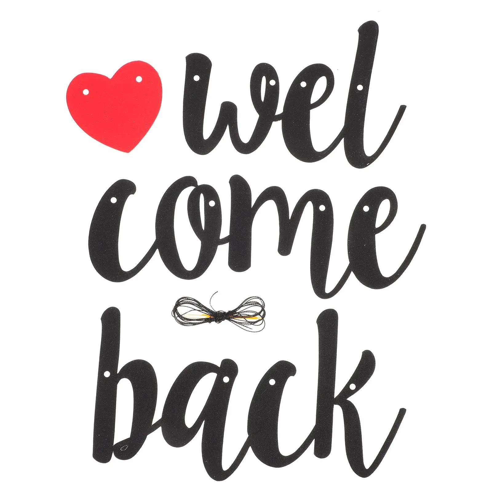 

Welcome Banner Home Decoration School Party Photo Prop Back Decorations Bunting Season Paper
