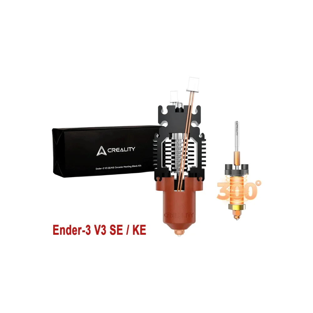 Zestaw ceramicznego bloku grzewczego Creality Ender 3 V3 SE / V3 KE z szybkozłączką dyszy, ulepszony zestaw hotendu 300 ℃   Temperatura 600mm/s, wysoka prędkość — zdjęcie produktu 7