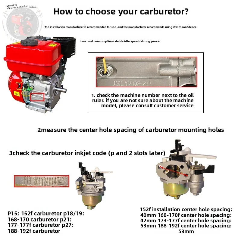 عالية الجودة لمجرفة الحراثة الصغيرة 168F 170F GX160 2 بوصة/3 بوصة مضخة مياه المكربن
