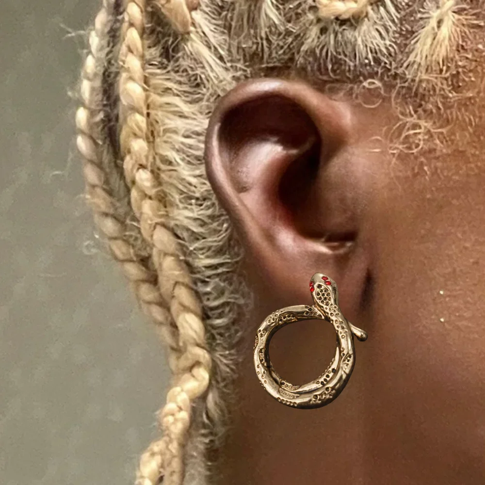 

2025 Snake Earrings Unique Animal Shape Clothing Accessories Holiday Gift Fashionable Accessories