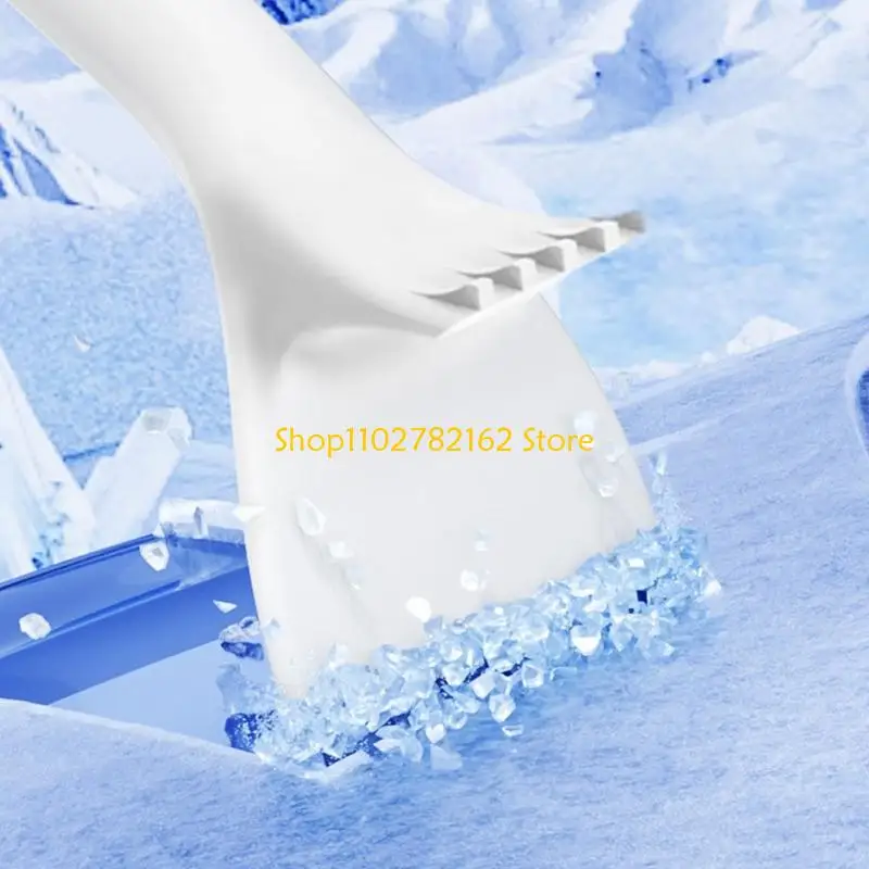 547B Ergonomic Handle Retractable Car Snow Shovel With Lightweight Aluminum Frame And ABS Blade Suitable For Compact Storage